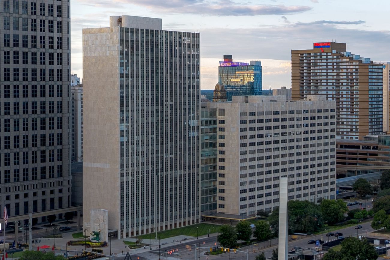 The Coleman A. Young Municipal Center, which houses Detroit city government